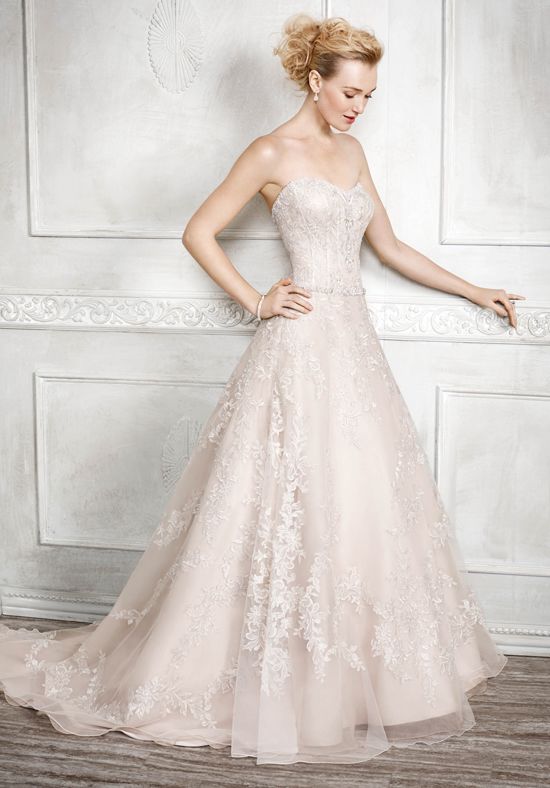 Kenneth Winston wedding gown 1672 gold/champ size 12