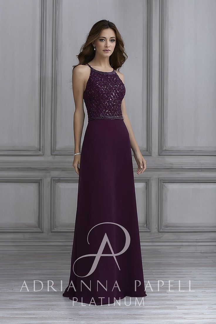 Adrianna Papell long formal chiffon dress 40124 size 22W