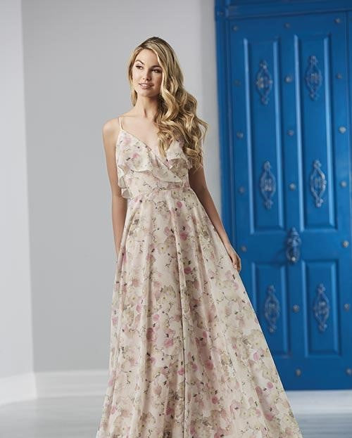 Christina Wu 22779 long floral formal dress size 12