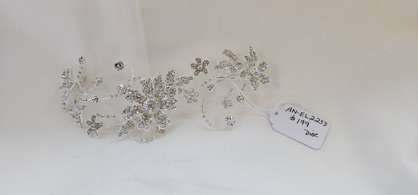 Bridal crystal hair clip EL2233