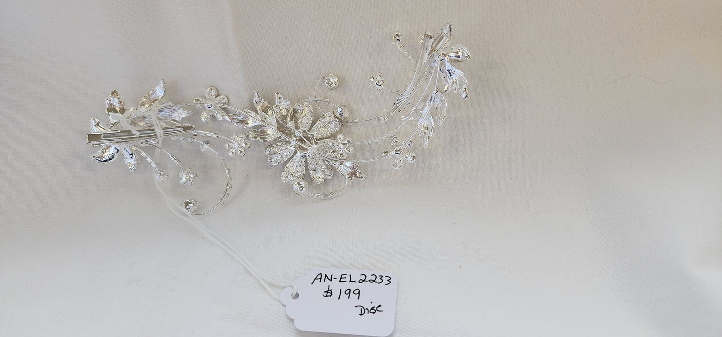 Bridal crystal hair clip EL2233