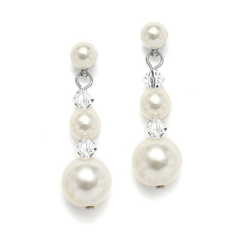 Pearl & Crystal Earrings 2113E